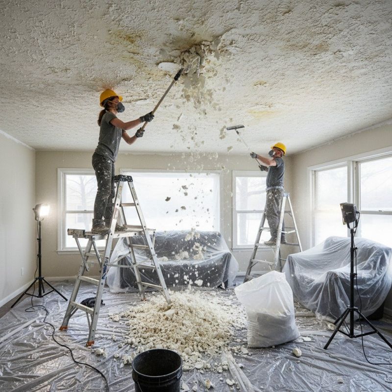 Popcorn Ceiling Removal detail